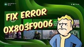 How To Fix Xbox One / Series X/S Error Code 0x803F9006