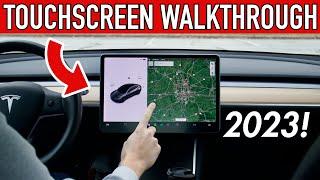 Tesla Touchscreen FULL WALKTHROUGH 2023! (IN DEPTH)