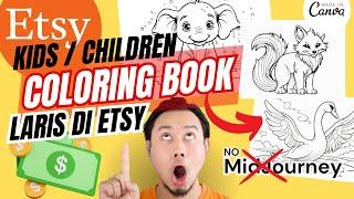 Cara Buat Kids Coloring Book Pakai ChatGPT, Leonardo AI, dan Canva, Bisa Jual di Etsy
