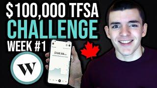 Wealthsimple Trade TFSA - 100K Portfolio With Canadian Stocks Challenge - Week 1