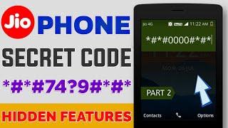 Jio Phone New Secret Codes Hidden Features |  Part 2