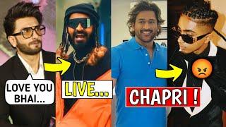 Ms Dhoni Fans Are Trolling To Mc Stan  !! Ranveer Singh In Emiway Live !! Badshah ||