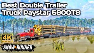 Best Double Trailer Truck Paystar 5600TS In SnowRunner Season 14