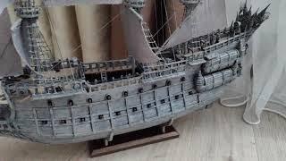 Модель корабля "Летучий голландец" ручной работы