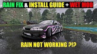 How To Fix Rain & Install Guide + Wet Mod | Assetto Corsa (Rain Not Working Solutions)