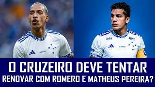 O CRUZEIRO DEVE TENTAR RENOVAR COM LUCAS ROMERO E MATHEUS PEREIRA? #6A1RESPONDE