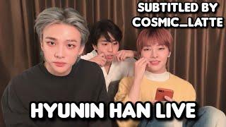 [SUBTITLED] 221223 HYUNIN + HAN LIVE | talks about the secret of their beautiful skin & recent album