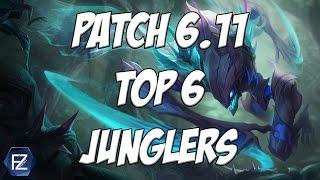 Top 6 BEST Junglers for Solo Q - Patch 6.11 - League of Legends
