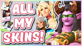 Overwatch - ALL OF SKINS AND ITEMS IN OVERWATCH (Hero Gallery Tour Part 1!)