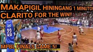 MPBL:JHONARD CLARITO FOR THE WIN!!GAME 5 FINALS