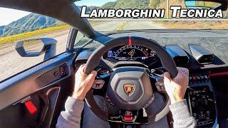 Living with The 2023 Lamborghini Huracán Tecnica - V10 Morning Commute (POV Binaural Audio)