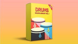 FREE BEST DRUMS LIBRARY & SAMPLE PACK | ELECTRONIC MUSIC, REGGAETON, TRAP, ROCK, POP | 2021