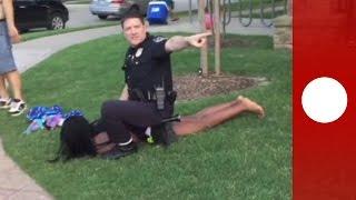 'On your face" cop throws 14-year-old girl to the ground, Texas