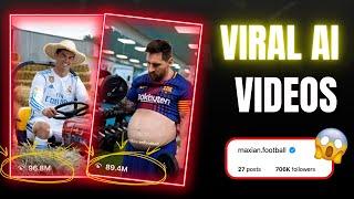 How to Create Trending Ronaldo and Messi AI Videos with Free AI Tools |Maxian Football Video Edit