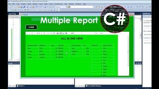 RDLC Report C# | Multiple Reports in Same Report Viewer Page in c# Windows Form with SQL Server