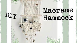 Macrame Toy Hammock Wall Decor DIY Tutorial Step-by-step Easy to follow