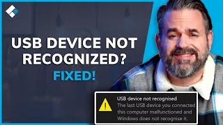 USB Device Not Recognized on Windows 10/7/8? Fixed Now!