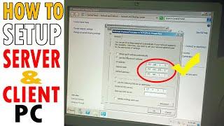 HOW TO SETUP COMPUTER SERVER AND CLIENT | WINDOWS SERVER 2008 R2 and Windows 7