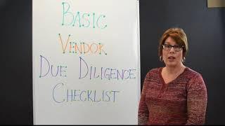 Third Party Thursday Video: Streamline Vendor Due Diligence Basic Checklist