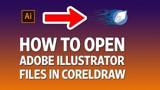 How to Open Adobe Illustrator File  in CorelDRAW ( Hindi)