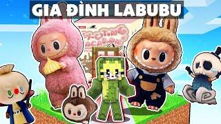 MEL SINH TỒN 1 BLOCK VỚI GIA ĐÌNH LABUBU QUÁI VẬT TRONG MINECRAFT 24H 