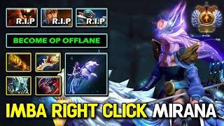 IMBA RIGHT CLICK LATE GAME Mirana MKB + Divine Rapier Build 100% Show no Mercy 7.36c DotA 2