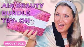 AIA BEAUTY BUNDLE AUGUST 2022 UNBOXING AND TRY ON | HOTMESS MOMMA MD