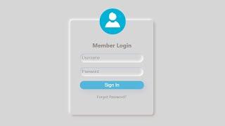 Login Form with HTML & CSS | Neomorphism Design | By Code Info