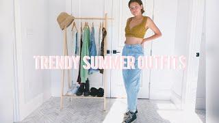 8 TRENDY OUTFITS FOR SUMMER 2020| casual and basic lookbook