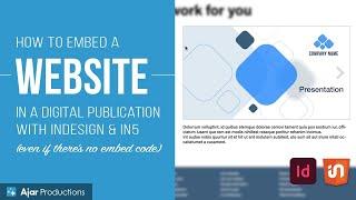 How to Embed (Almost) Any Site in a Digital Publication with InDesign & in5