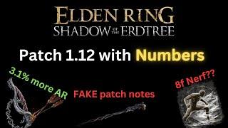 Elden Ring 1.12 Patch Notes with Detailed Changes and Numbers (ER Shadow of the Erdtree)