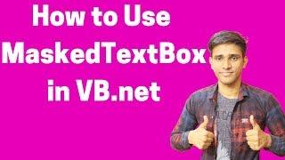 #24  How to use MaskedTextBox in VB.net (Hindi/Urdu) | Shubham Jangid