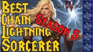 The BEST Chain Lightning Sorcerer Build SEASON 5 Overview - Diablo 4