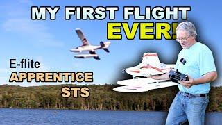 RC Trainer plane - My first flight EVER! - Horizon Hobby Apprentice STS
