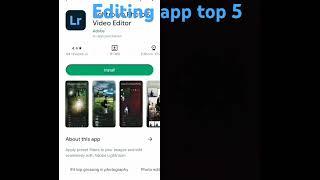 Top 5 best editing app #trending #edit#app#trending #shorts