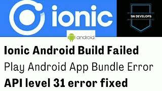 Ionic application not installed on android 11 | Cordova-Android API level 31