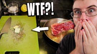 Pro Chef Reacts.. To Why I Season My Cutting Board NOT My Steak! (Adam Ragusea)