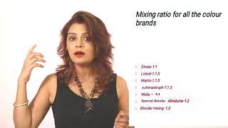 Color Theory Part -6 Mixing Ratio For Developer And Color Tubes ... By Sam Ma'am Tutorial In Hindi