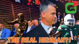 Does he DESERVE the HEISMAN?! | Mario Cristobal says Cam Ward is the BEST player he’s ever coached!