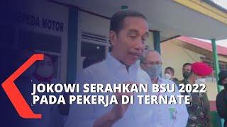 Presiden Jokowi Serahkan Bantuan Subsidi Upah kepada Pekerja di Ternate
