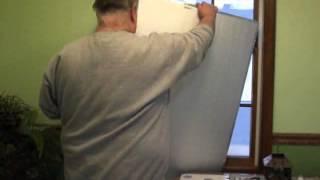 Homemade Foam Board Rectangle Window Cover with Handle