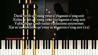 Xamdam Sobirov - Darak ber karaoke piano version lyrics darak berib qoysang yetar qo'shiq matni