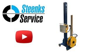 Reisopack 2830 strapping machine | Strapping pallets quickly and securely | Semi-automatic strapper