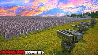 10 MILLION DEADLY ZOMBIES Vs 100 T 45 SHOTGUN - Ultimate Epic Battle Simulator 2!