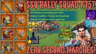 lords mobile: MYTHIC RALLY TRAP VS SSQ RALLY SQUAD! INSTANT HIT 2000% RALLY MARCHES INCOMING!   