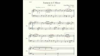 Fantasia in E Minor (TWV 33: 21) - Georg Philipp Telemann - Piano Repertoire 4