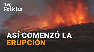 VOLCÁN DE LA PALMA: Así se abrió la montaña y comenzó a salir la LAVA | RTVE Noticias