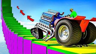 How far can the turbo tractor climb in GTA 5?