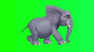 walking elephant green screen effect #greenscreeneffects