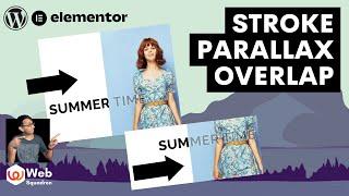 Stroke Parallax Overlap Effect - Elementor Wordpress Tutorial